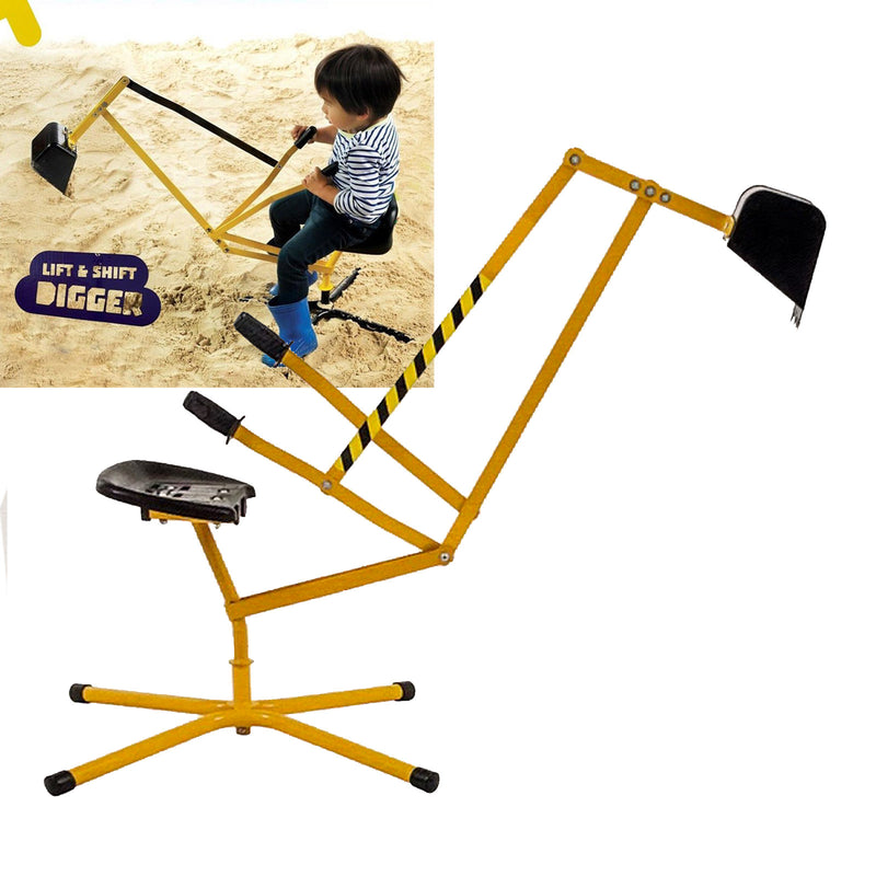 Multi Action Metal Sand Digger Backyard Sandpit Toy