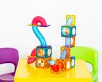 88 Pcs non-toxic STEM Educational, Durable Magnetic Tiles/Puzzle with Storage Bag