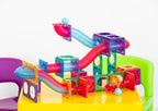 118 Pcs non-toxic STEM Educational, Durable Magnetic Tiles/Puzzle with Storage Bag