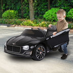 Bentley Exp 12 Speed 6E Licensed Kids Ride On Electric Car Remote Control - Black