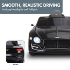 Bentley Exp 12 Speed 6E Licensed Kids Ride On Electric Car Remote Control - Black
