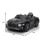 Bentley Exp 12 Speed 6E Licensed Kids Ride On Electric Car Remote Control - Black