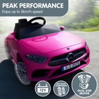 Mercedes Benz CLS 350 Kids Electric Ride On Car with Remote Control - Pink.