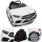 Mercedes Benz CLS 350 Kids Electric Ride On Car with Remote Control - White.