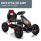 Kids Ride On Pedal Powered Go Kart Racing Style G18 - Red