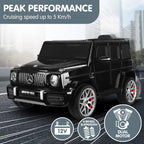 Mercedes Benz AMG Licensed G63 Kids Electric Ride On Car Remote Control Dual 25W Motors Music Player LED Lights.