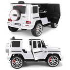 Mercedes Benz AMG G63 Kids Electric Ride On Car w/ Remote Control - White.