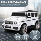 Mercedes Benz AMG G63 Kids Electric Ride On Car w/ Remote Control - White.