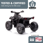 GTS99 Kids Electric Ride On Quad Bike Toy ATV 50W - Black