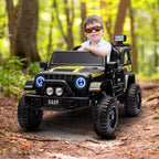 S619 Gravity Kids Electric Ride On Car - Black.