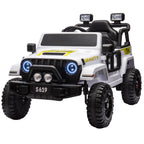S619 Gravity Kids Electric Ride On Car - White.