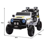 S619 Gravity Kids Electric Ride On Car - White.