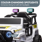 S619 Gravity Kids Electric Ride On Car - White.