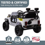 S619 Gravity Kids Electric Ride On Car - White.