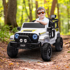 S619 Gravity Kids Electric Ride On Car - White.
