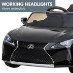 Lexus LC 500 Kids Electric Ride On Car - Black.