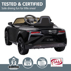 Lexus LC 500 Kids Electric Ride On Car - Black.
