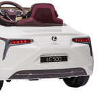 Lexus LC 500 Kids Electric Ride On Car - White.