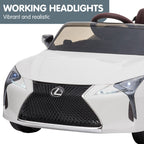 Lexus LC 500 Kids Electric Ride On Car - White.