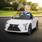 Lexus LC 500 Kids Electric Ride On Car - White.