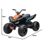 Licensed MCL35 McLaren Kids Toy Ride On Electric Quad Bike  - Black