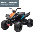 Licensed MCL35 McLaren Kids Toy Ride On Electric Quad Bike  - Black