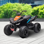 Licensed MCL35 McLaren Kids Toy Ride On Electric Quad Bike  - Black