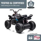 Licensed MCL35 McLaren Kids Toy Ride On Electric Quad Bike  - Black