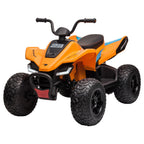 Licensed MCL35 McLaren Kids Toy Ride On Electric Quad Bike - Orange