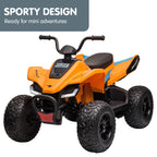 Licensed MCL35 McLaren Kids Toy Ride On Electric Quad Bike - Orange