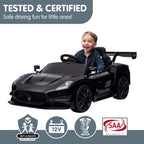 Maserati MC20 GT2 Licensed Electric Kids Ride On Race Car Black.