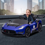 Maserati MC20 GT2 Licensed Electric Kids Ride On Race Car Blue.