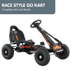 Kids Ride On Pedal-Powered Go Kart G95  - Black