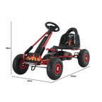 Kids Ride On Pedal-Powered Go Kart G95- Red