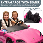 Porsche Taycan Turbo S Kids Electric Ride On Car w/Remote Control 90W Four Wheel Suspension 2 Seater w/Seat Belt.