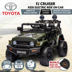 Toyota FJ Cruiser Kids Electric Ride On Car - Green.