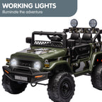 Toyota FJ Cruiser Kids Electric Ride On Car - Green.