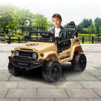 Toyota FJ Cruiser Kids Electric Ride On Car - Khaki