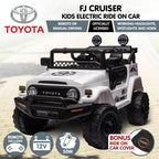 Toyota FJ Cruiser Kids Electric Ride On Car - White.