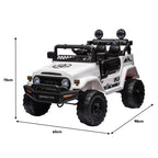Toyota FJ Cruiser Kids Electric Ride On Car - White.