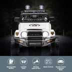 Toyota FJ Cruiser Kids Electric Ride On Car - White.