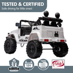 Toyota FJ Cruiser Kids Electric Ride On Car - White.