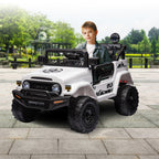 Toyota FJ Cruiser Kids Electric Ride On Car - White.