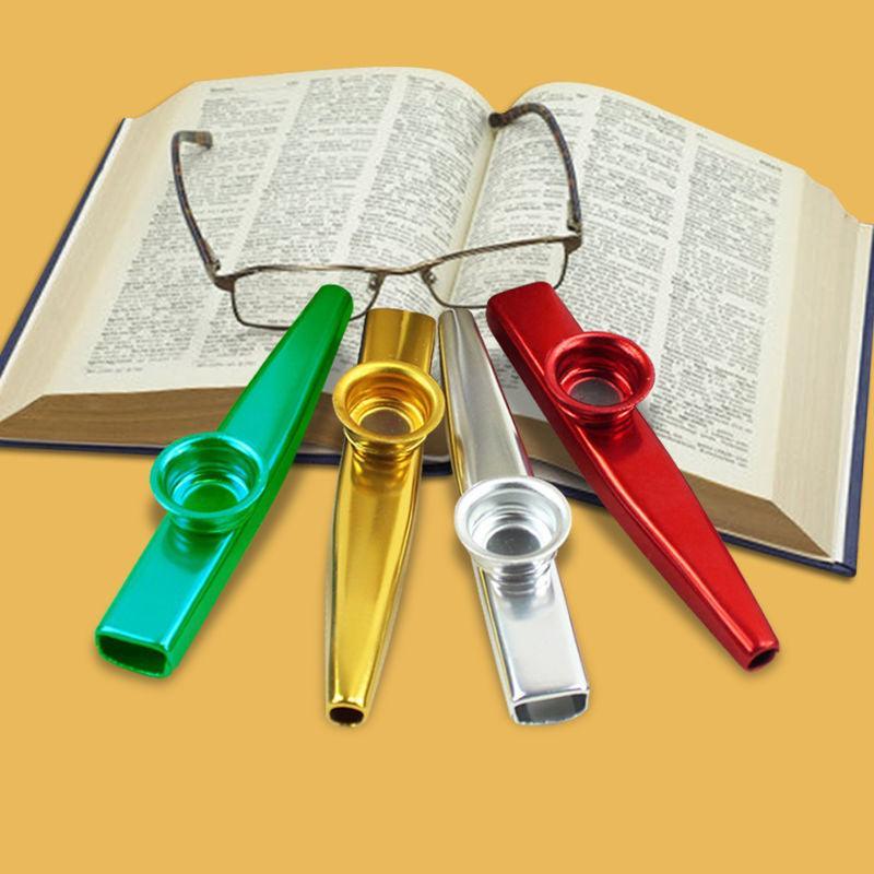 Kazoo Musical Instrument Mouth Flute Diaphragm Guitar Partner Harmonica Style - Red