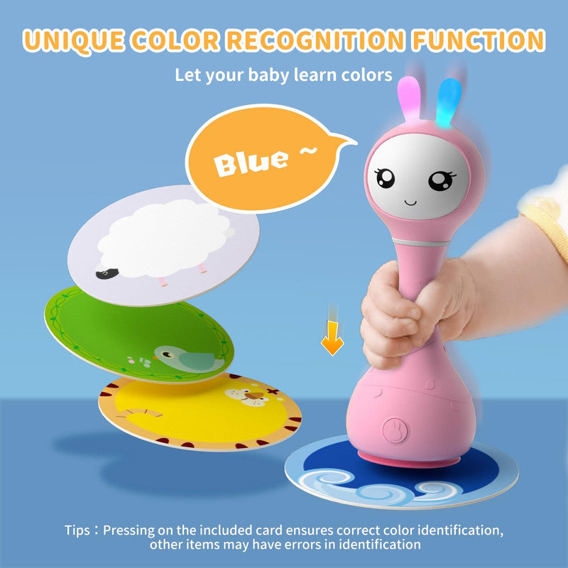 Alilo Smarty Rattle R1 Pink  Musical Toy & Story Teller, Nursery Rhymes & Lullabies