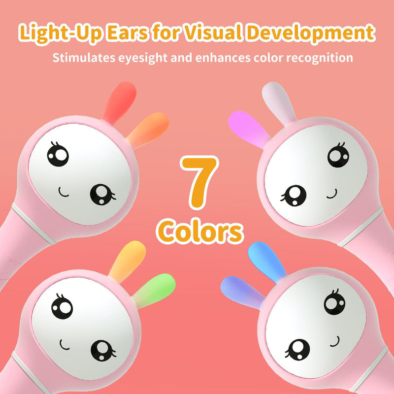 Alilo Smarty Rattle R1 Pink  Musical Toy & Story Teller, Nursery Rhymes & Lullabies
