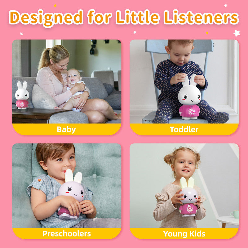 Alilo Honey Bunny G6 Pink Musical Toy & Story Teller, Nursery Rhymes & Lullabies
