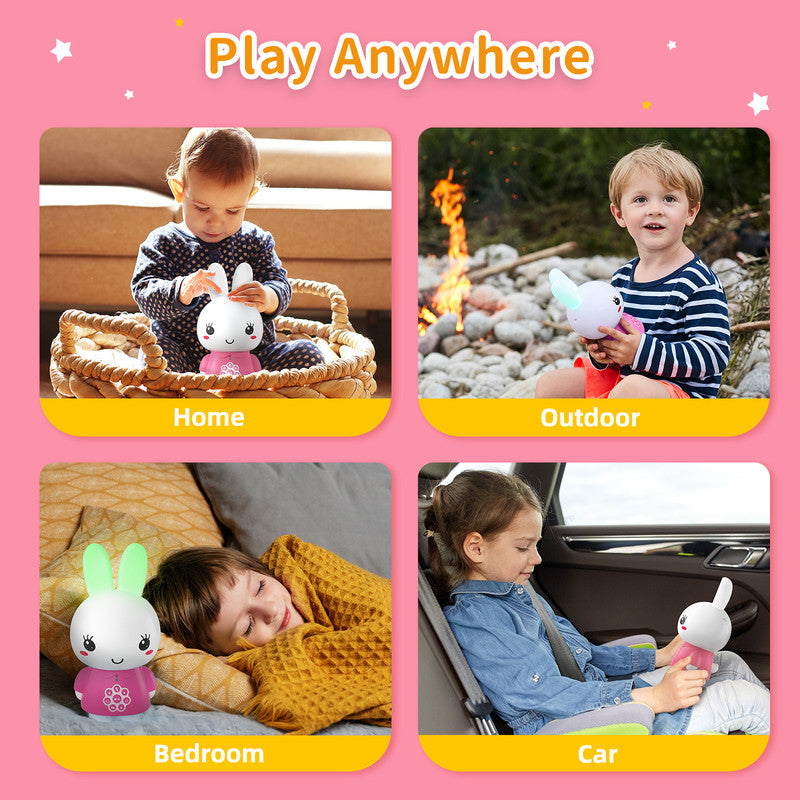 Alilo Honey Bunny G6 Pink Musical Toy & Story Teller, Nursery Rhymes & Lullabies