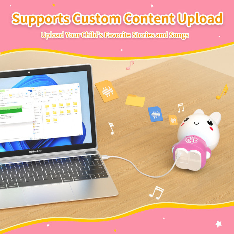 Alilo Honey Bunny G6 Pink Musical Toy & Story Teller, Nursery Rhymes & Lullabies