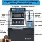 Kids ATM Savings Bank - Electronic Piggy Bank with Debit Card, PIN(black)
